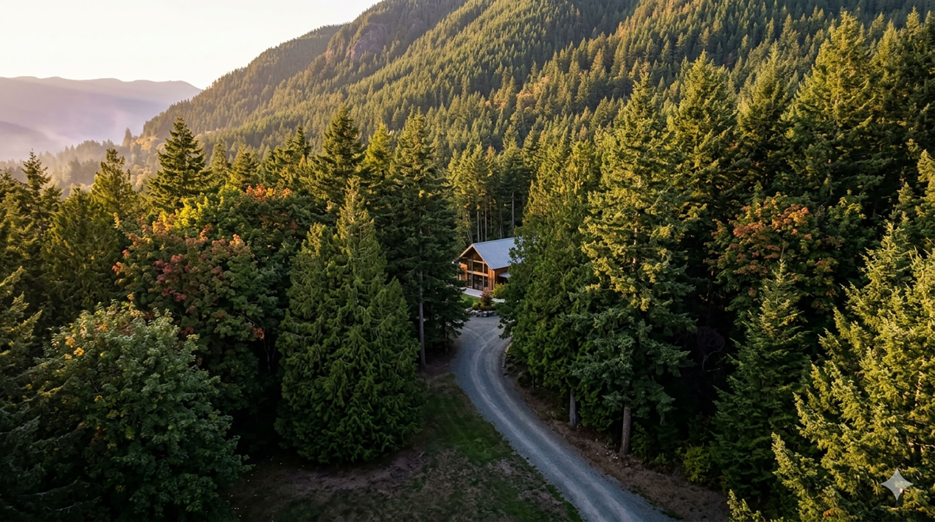 A wooded acreage property in the Tiger Mountain Foothills of Issaquah, King County, Washington.