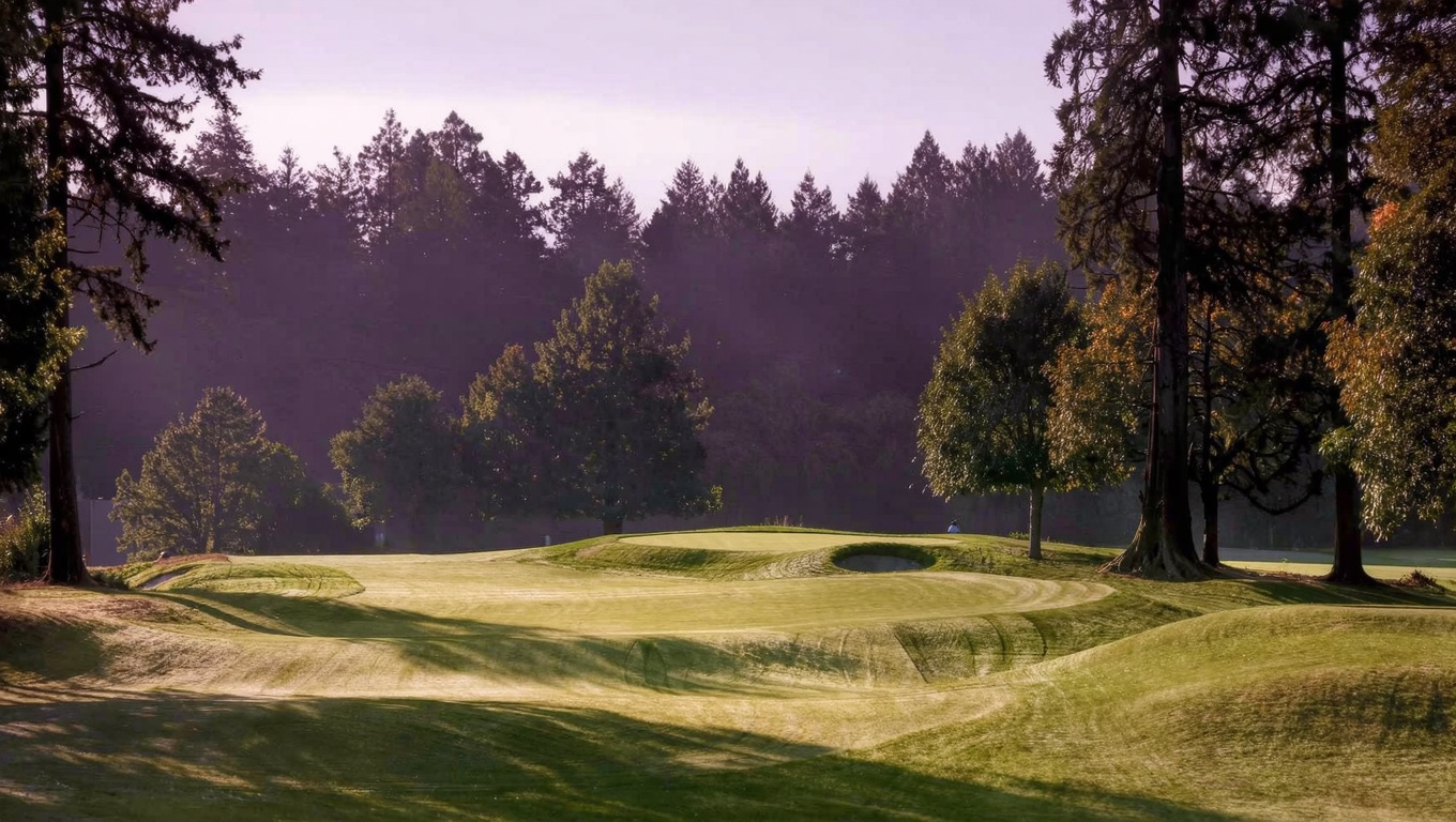 Fairwood Golf and Country Club rolling fairways in Renton WA surrounded by mature Pacific Northwest trees, giving the planned community an open park-like feel