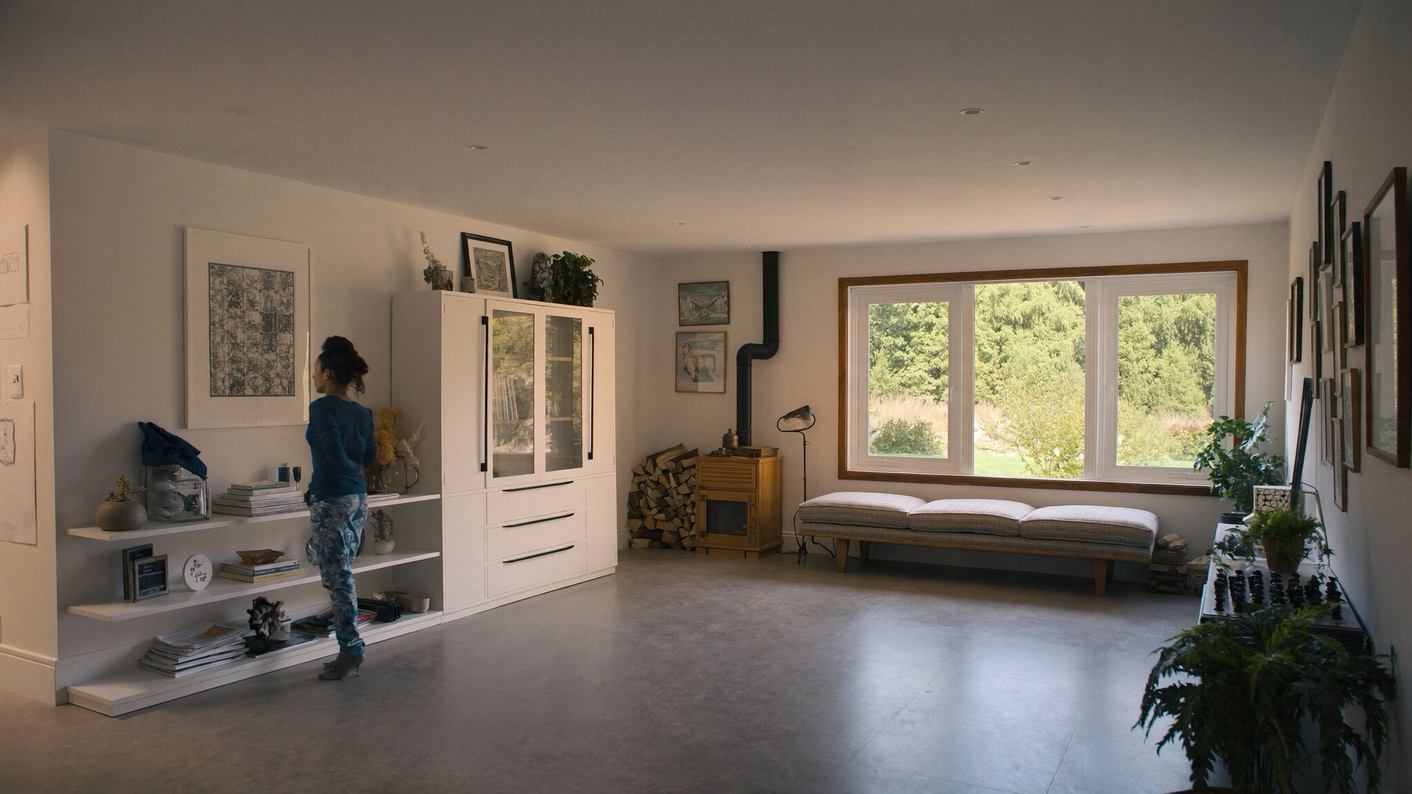 Beautifully staged Pacific Northwest home interior with large windows and natural light in Sammamish WA