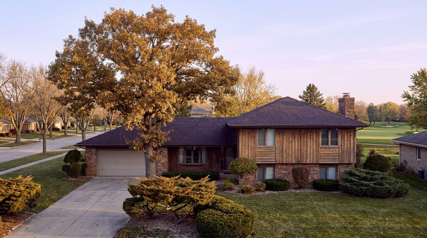 1970s and 1980s split-level home exterior typical of the Twin Lakes neighborhood in Federal Way, WA