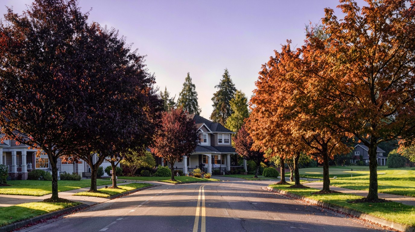 Established residential street in the Meridian Valley and Benson Hill area of Kent, King County, Washington, near the Renton border.