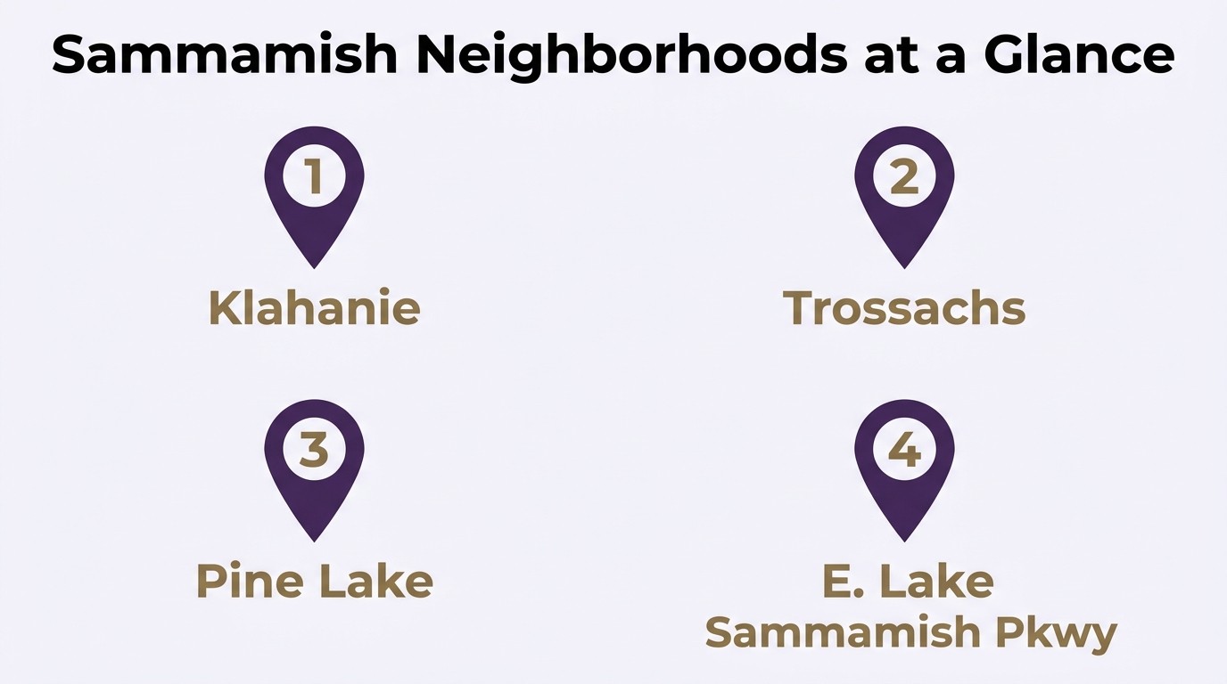 Sammamish WA neighborhoods for relocating families 2026