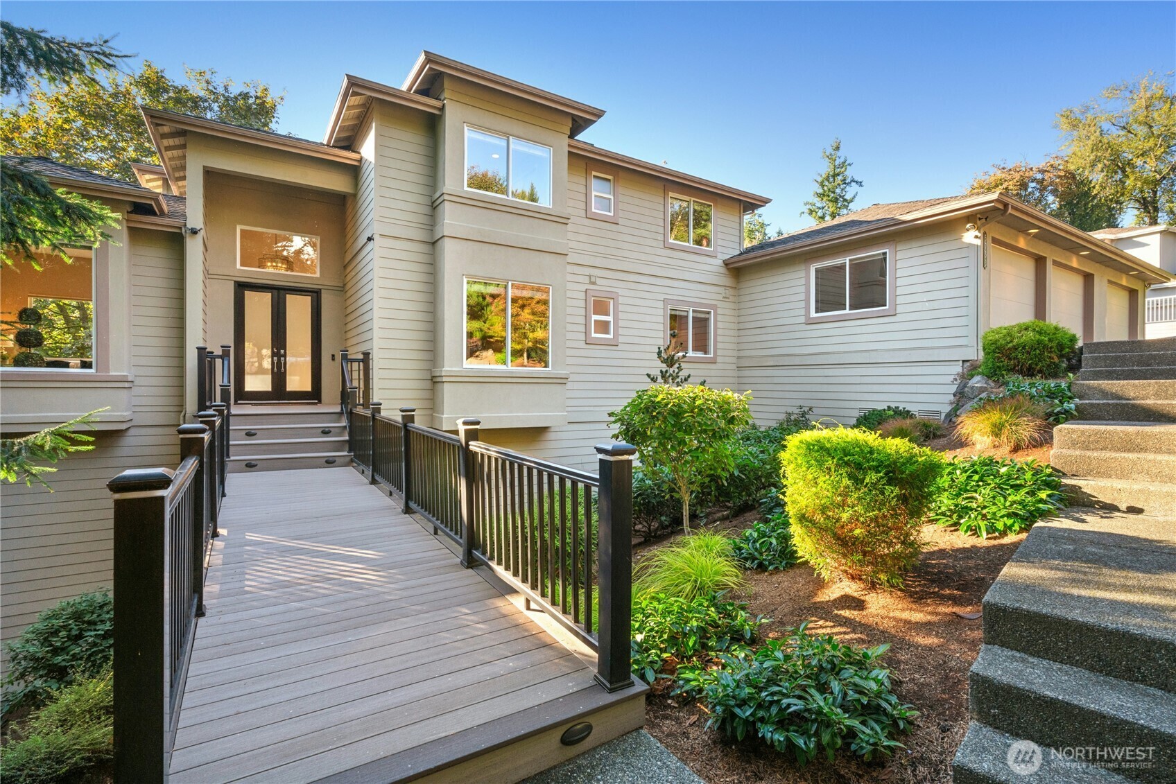 Front of 5753 152nd Avenue SE, with a composite walkway leading to the entry