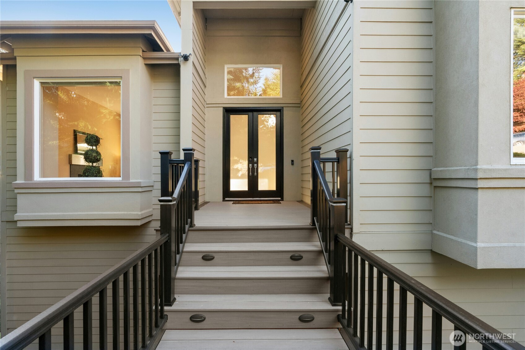 Front entry with double doors